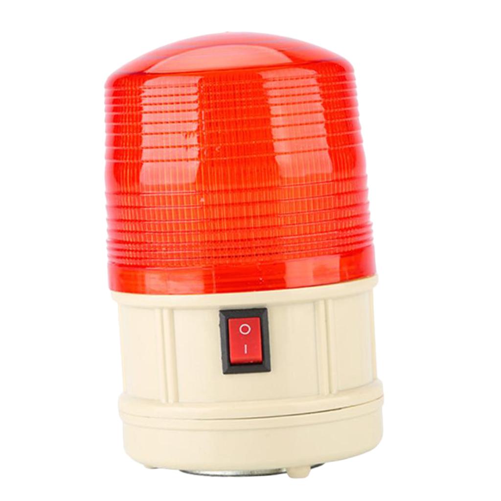DC6V / 12V Warning Lights with LED Flash Construction Rotation Warning Lamp