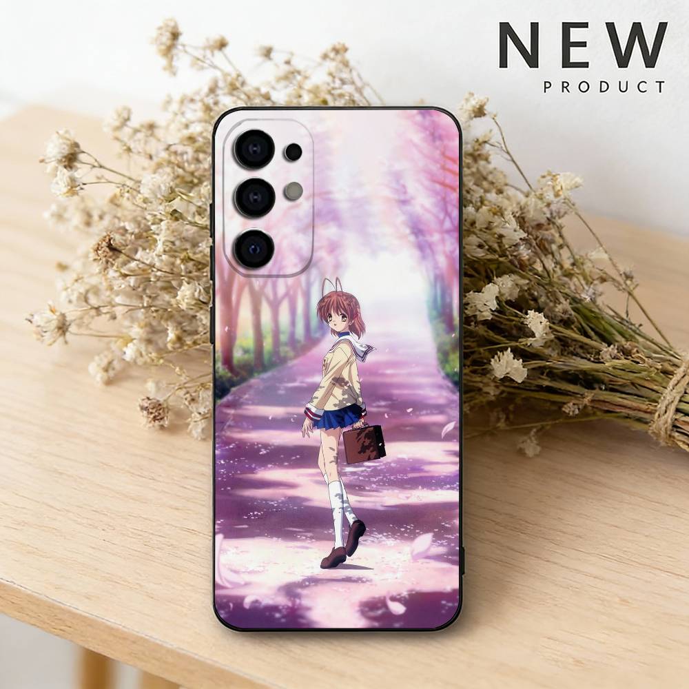 Anime C-Clannad Das süßeste Handyhülle Für Samsung S26,25,24,23,22,21,20,30,Ultra,Plus,Fe,Lite Schwarzes Gehäuse