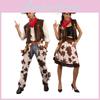 Stylish Western Cowboy Costume For Adults And Kids Perfect For Halloween Parties