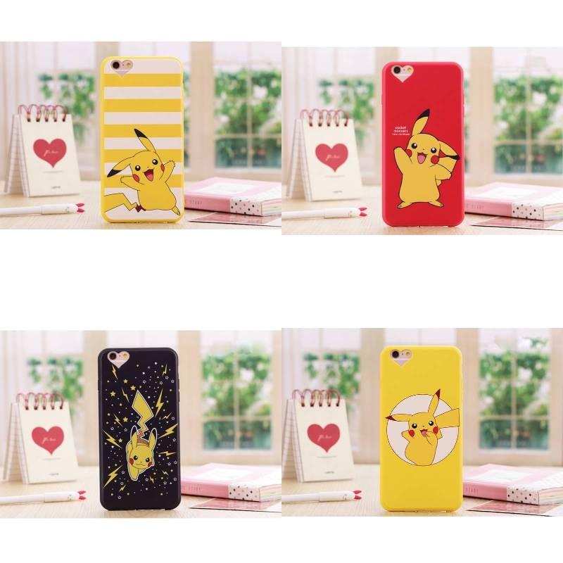 Silikonowe etui na telefon Pokmon Pikachu do iPhone'a z pełnym kryciem i miękkim matowym wykończeniem dla dzieci
