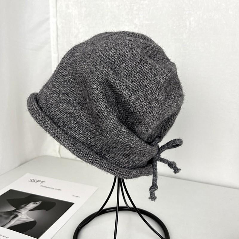 Knitted Hat Children's Winter Retro Hat Bag Hat Warm Ear Protector Wool Hat