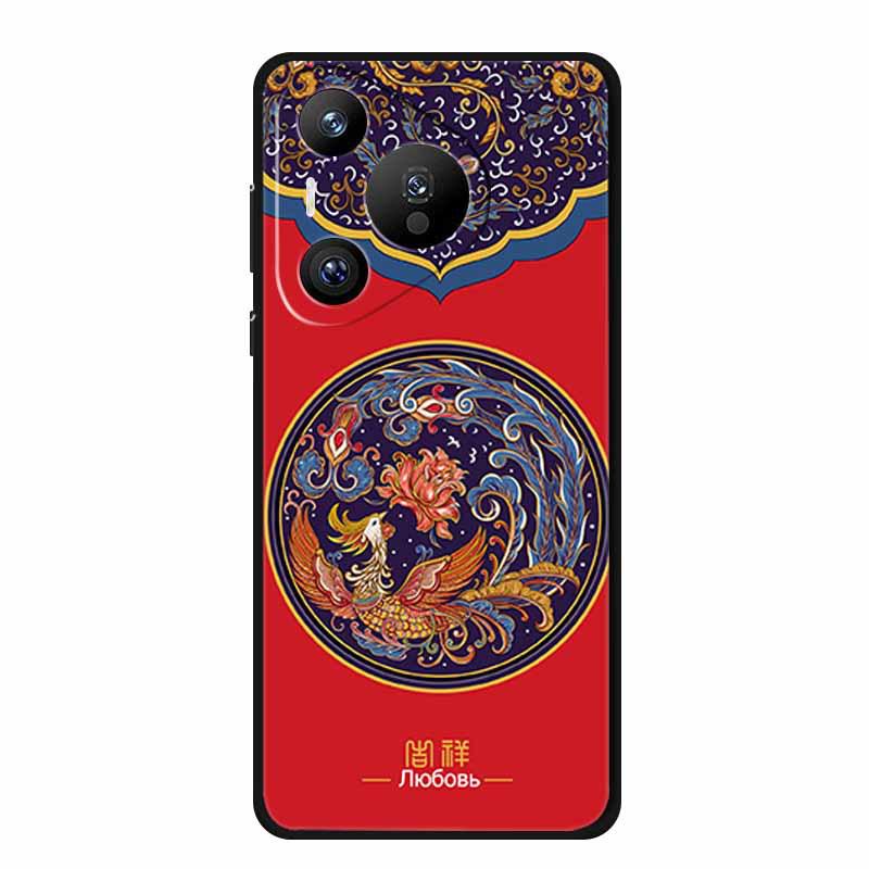 Huawei Pura 70 Pro Retro Embossed Texture Phone Case - Soft Color Painting Style