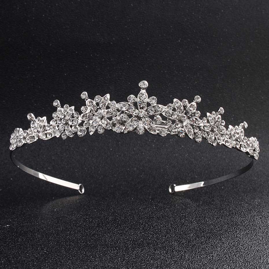 Miallo European Classic Princess Tiaras And Crowns Austrian Crystal Headpieces Wedding Hair Jewelry For Bride Hairstyle