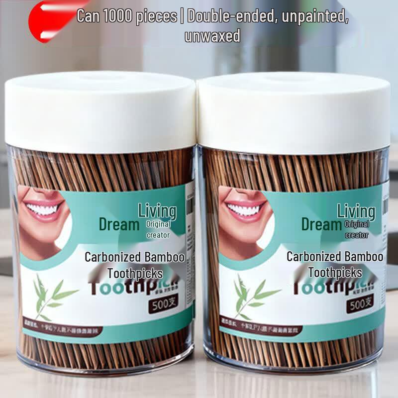 Disposable Carbonized Bamboo Toothpicks