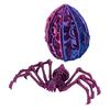 Classroom Prizes for Kids 3D Printed Articulated Skeleton Spider with Hollow Egg, Movable Joint Halloween Party Favors Figurine, Creepy Decor