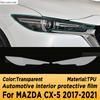 For Mazda CX-5 2017-2024 2023 Car Interior Center Console Transparent TPU Protective  Anti-scratch Repair Film  Accessories