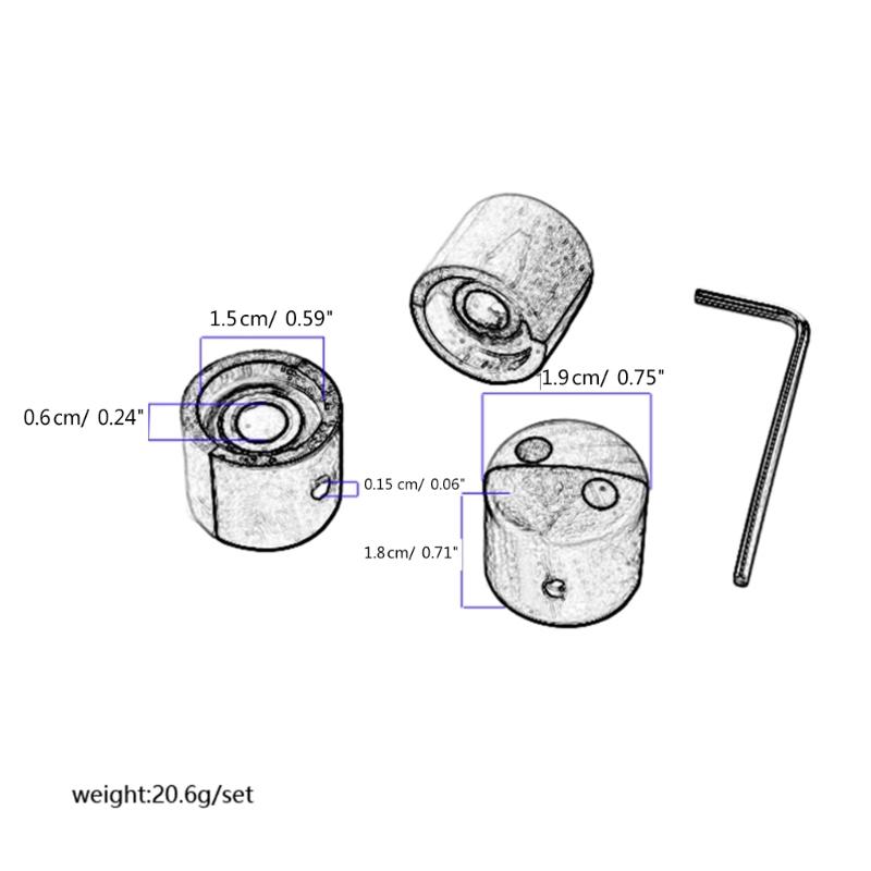 Wooden Volume Tone Control Knobs Electric Guitar Bass Knobs Potentiometer Cap Instrument Accessories Easy to Use