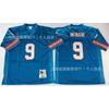 Camiseta de Fútbol Retro Houston Oilers 34 9 MN Ropa Deportiva Vintage para Aficionados Hombre