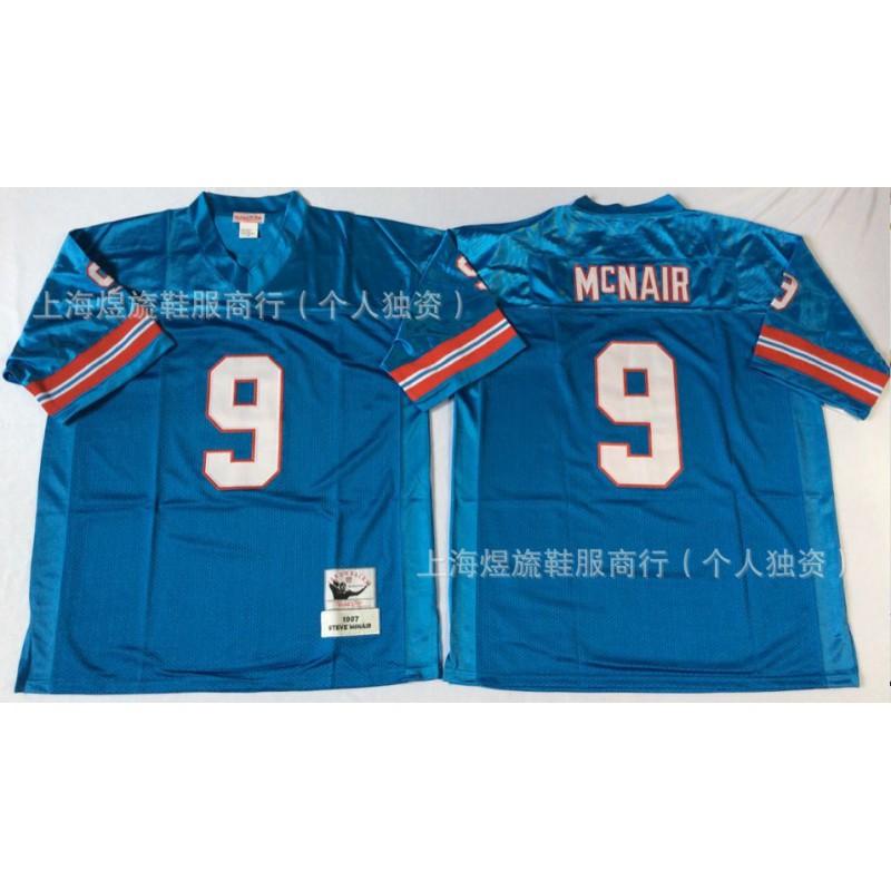 Camiseta de Fútbol Retro Houston Oilers 34 9 MN Ropa Deportiva Vintage para Aficionados Hombre