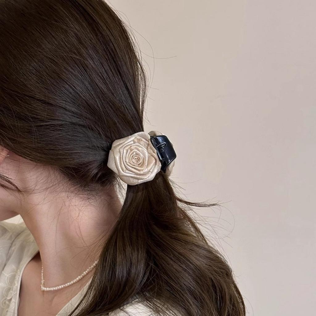 Internet-Berühmtheit caro gleiche getrocknete Rose Blume Greifklemme 2025 Hinterkopf Haarnadel Haifischklemme