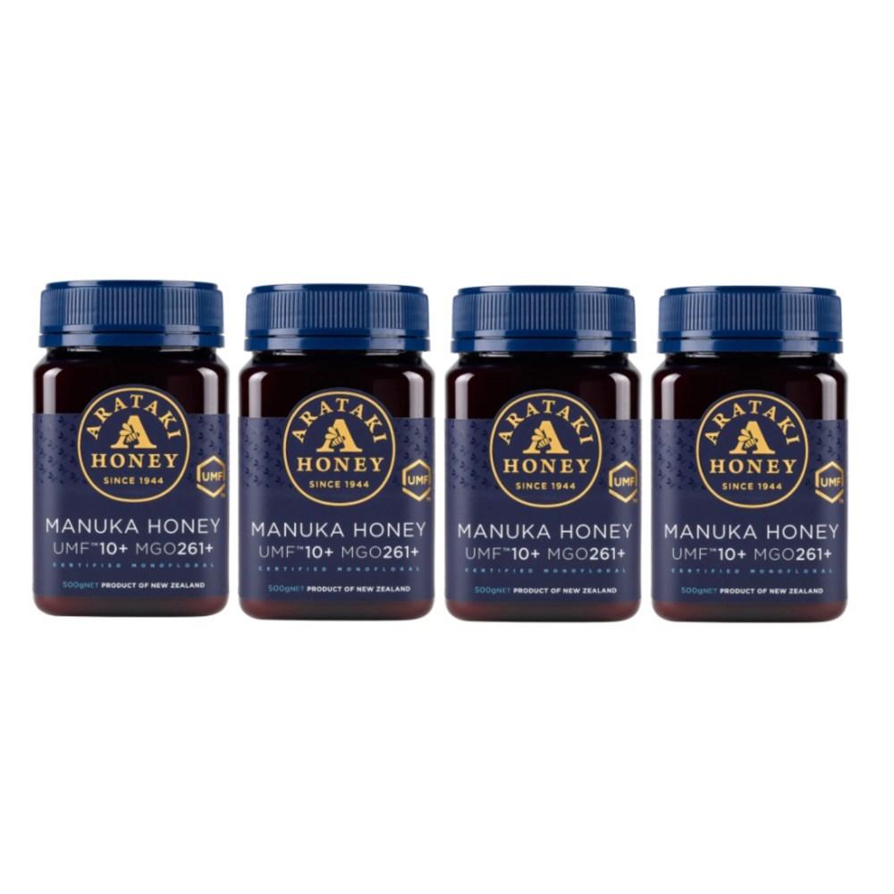 Arataki Manuka Honey UMF 10+ MGO 261g+ 500g 4 Bottles