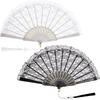 Lace Set of Foldable Flower Handheld Chinese Wall Hanging Photo Decorative Perfect for Dance and Stage Decoration Fans, 2, Fans, Fluffy, Fans, Style,