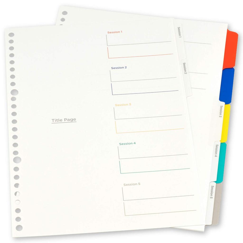 Maruman Index B5 26-Hole (2-Hole Compatible) Double Index, 5-Ring, 2 Sets, 10 Books, LT5025