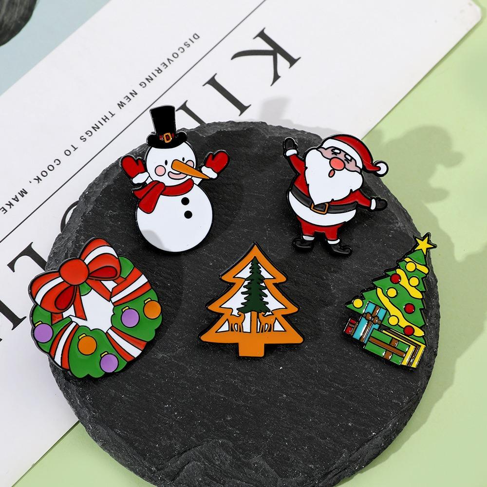 

Модная рождественская брошь Рождественская елка Булавки Санта-Клаус Брошь Рождественский подарок