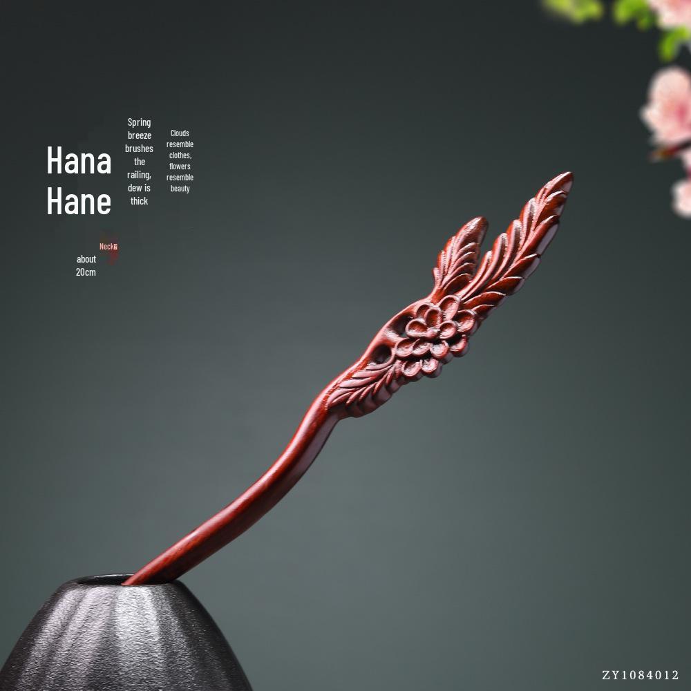 Rosewood Hairpins: Antique-Style Wood Hair Accessories for Hanfu & Qipao