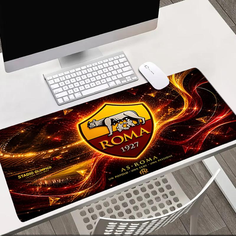 Roma Football Club Crest Mouse pad Office Desk Mat, Gaming Mouse Pad Mousepad, keyboard pad,Heavy-Duty Non-Slip Rubber Backing, Gift