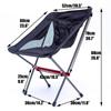 Full-Aluminum Frame Folding Camping Chair,Compact and Portable with Carry Bag Outdoor Hiking Fishing Backpacking Folding Moon Chair