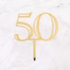 18 20 30 50th Acrylic Number Cake Topper For Adult Kid Happy Birthday Party Cake Decoration Wedding Anniversary Gold Cake Topper