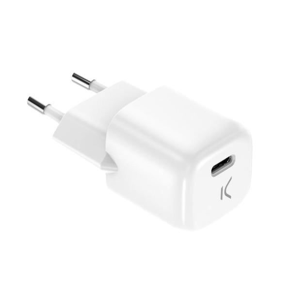 Adaptateur Secteur - KSIX - Cargador Mini - USB-C - Charge Rapide - 20W