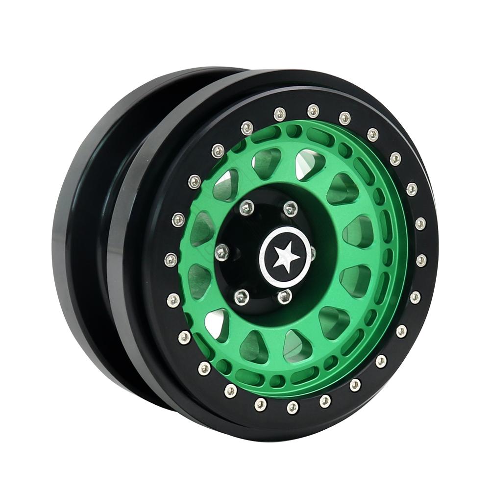 Rc jeep CNC Aluminum 2.9" Beadlock Wheel Hub Rim for 1/6 RC Crawler Car Axial SCX6 Jeep JLU Wrangler