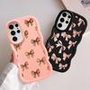 Soft Phone Cover Case for Samsung Galaxy S20 FE S21 A26 A25 S24 S25 S23 Plus S22 Ultra A54 A24 A35 A55 A34 A36 Pink Bow