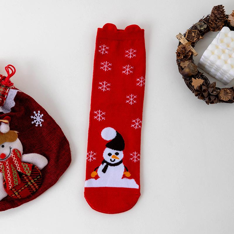Women's Christmas Stockings, Mid-calf Stockings, Santa Claus, Snowman, Elk, Big Red Stockings