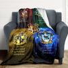 1pc Harry Potter Flannel Throw Blanket - HD Printed Lightweight Soft Warm All-Season Blanket for Sofa, Bed, Travel, Camping 056