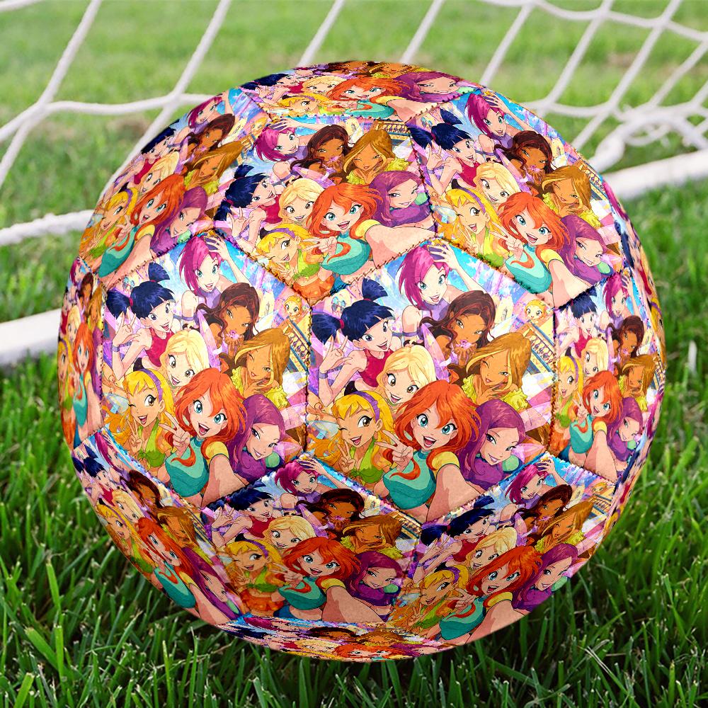 Pallone da Calcio Winx Club Taglia 5, Adatto per Partite Indoor e Outdoor, un Regalo Adatto a Tutti.