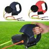 3M Dual Puppy Leash Automatic Small Dog Rope for 2 Dog Leash Multifunctional Strong Nylon Pet Rope with Night Light Bag Storage
