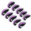 10PCS Neoprene Black Purple Number Convenient Universal Soft Golf Putter Cover Iron Club Headcover
