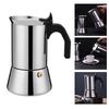 Moka Pot with Coffee Percolator Design Stainless Steel Stove Top Coffee Maker for Camping Home Use
