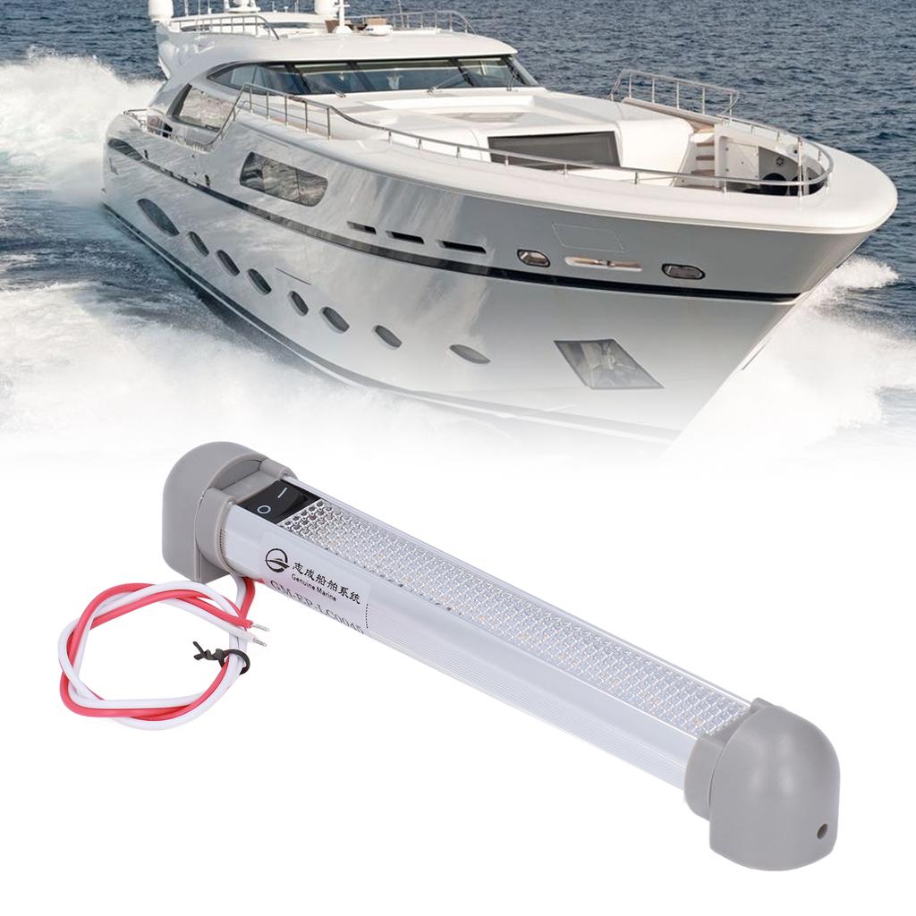 8.9in LED Awning Light Bar DC12V/24V 2W 180° Rotation IP66 Waterproof 720LM ON OFF Switch for RV Boa