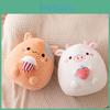 Cute Cartoon Cow Cat Dumpling Pillow Plush Toy For Office Nap