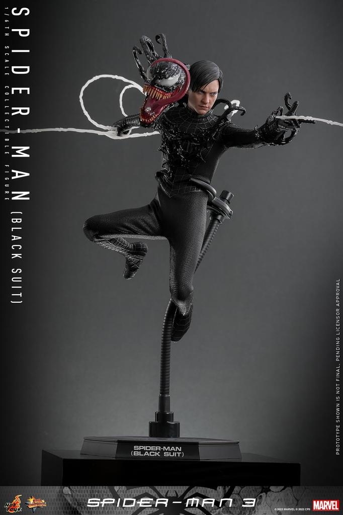 Hot Toys Movie Masterpiece 3 Scale Figure Spider-Man Spider-Man (Black Suit) 1/6