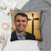 Charlie Kirk Federa Cuscino Gesù Stampa a Caldo Federa Cuscino Decorativa Copricuscino per Divano Multimisura
