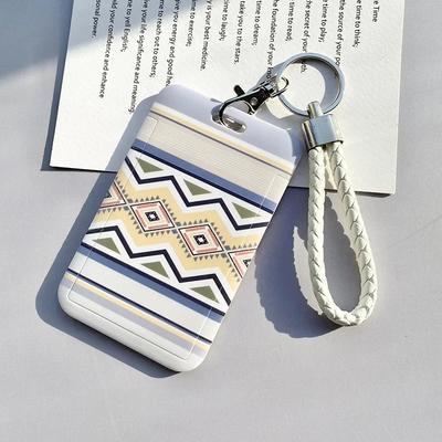 Schüler Schulbus Ausweishülle Halter Schlüsselanhänger Koreanisch Niedlich Geometrisch Junge Mädchen Weiblich Kreditkartenhülle Etui