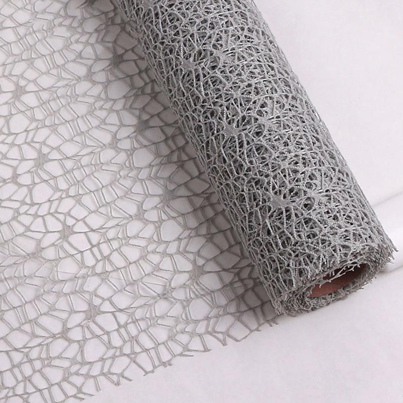 50Cm*4.5M Flower Wrapping Mesh Gauze Bouquet Wrapping Lace Jacquard Net Flower Pattern Mesh Florist Floral Wrapping Paper