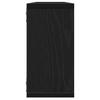 Cube Shelves Set of 4 Black Oak Effect 100 x 15 x 30 cm