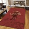Liverpool Football Club Flanellmuster Quadratischer Teppich, Läufer, Teppich für Wohnzimmer Schlafzimmer Sofa Spielzimmer Dekor, Rutschfeste Fußmatte
