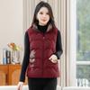 Down cotton clothes, vest women's new autumn and winter models, small mother clothes, foreign versatile vest, vest, vest jacket