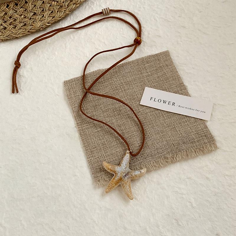 

Bohemian Style Long Pendant Necklace for Women s Summer Beach Outfit
