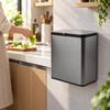 Wall-Mounted Trash Can Compact with Hanging Hook Garbage Bin Easy to