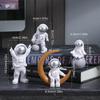 3/4Pcs Astronaut Figure Statue Figurine Spaceman Sculpture Educational Toy Desktop Home Decor Astronaut Model For Kids Gift