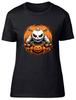Halloween Pumpkin Womens T-Shirt Living Dead Grave Tomb Ladies Gift Tee