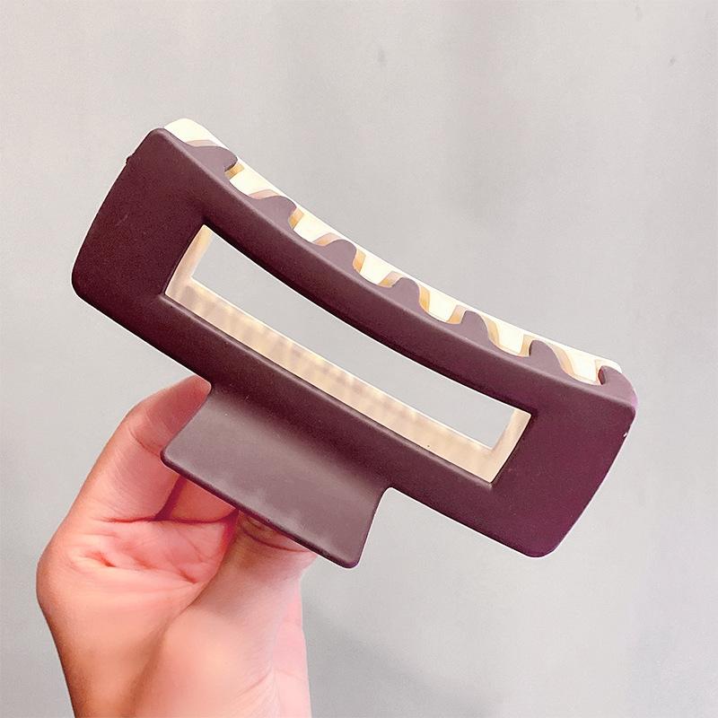 

Новая мода, матовые нескользящие квадратные когти для волос, элегантные простые прочные заколки для волос, женские заколки для девочек, аксессуары для волос, головные уборы