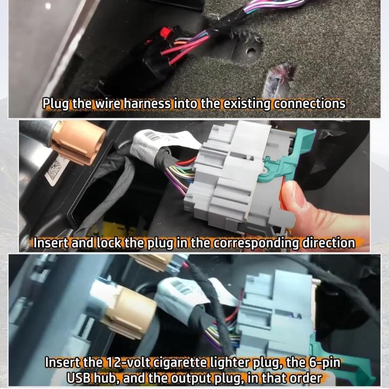 16 Pin Jump Seat To Full Center Console Conversion Wiring Harness for 2016-2018 Replacement Automotive Accessory