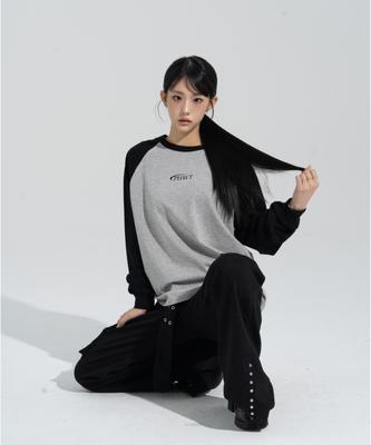 PHASEWHITE Slash Logo Raglan Rib Longsleeves _Melange / 8802026-Lt01