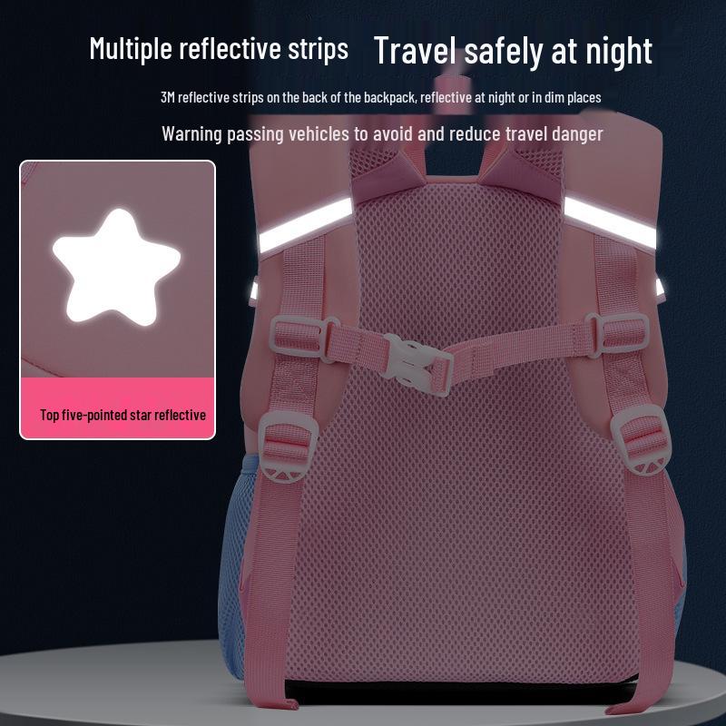 Neoprene Flower Rabbit Backpack: Girls' Spine-Friendly, High Capacity, Double Shoulder Kindergarten Bag