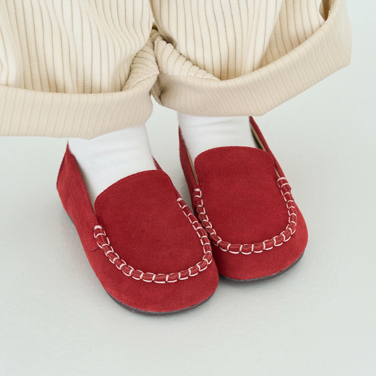 

[BABYZZAM] Unisex Stitch Tom Loafer Red, BB431, 7000030148, Popular Korean Shoes 160