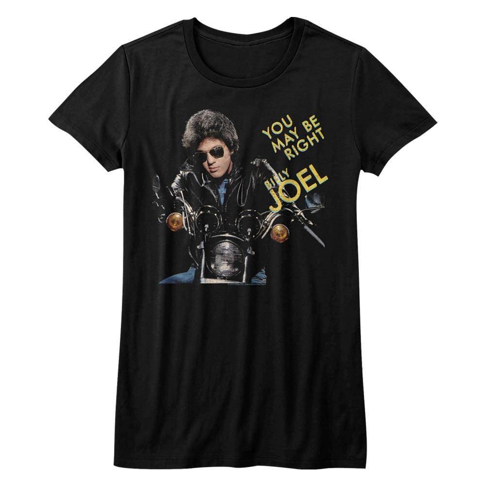 Billy Joel You May Be Right Black Junior Women's T-Shirt
